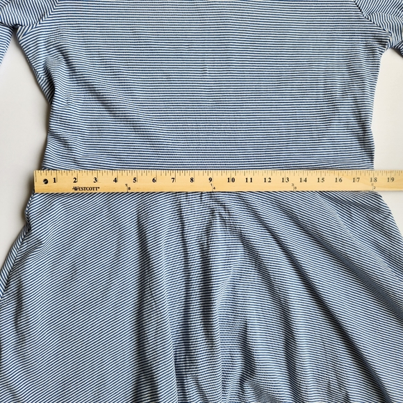 Matilda Jane Dress Blue White Stripe Between The Lines Tulle Long Sleeve XL - Picture 13 of 16